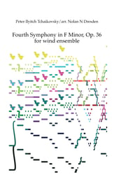 Fourth Symphony in F Minor, Op. 36 Concert Band sheet music cover